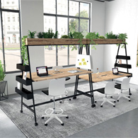 Bureaux Nomades Mobilier sur roulettes