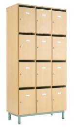 Armoire 12 Cases avec Portes Courrier