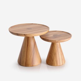 Ensemble de 2 Tables Basses en Bois LUXY