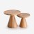 Ensemble de 2 Tables Basses en Bois LUXU