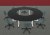 Ensemble de 4 Tables Rabattables POP FOLDING Quart de Rond