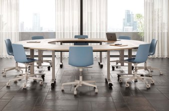 Ensemble de 4 Tables Rabattables POP FOLDING Quart de Rond