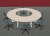 Ensemble de 4 Tables Rabattables POP FOLDING Quart de Rond