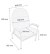 Fauteuil dossier fixe jusqu'à 300 kg