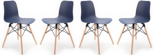 Lot de 4 Chaises NUT Pieds Bois