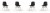 Lot de 4 Chaises NUT Pieds Bois