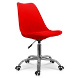 Siège Lake style scandinave coloris rouge