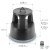 Lot de 5 Tabourets marches pieds mobiles 3 roulettes Hauteur 43 cm plastique Noir