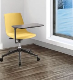 Lot de 2 Chaises de Formation sur roulettes ARA avec Tablette 