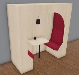 Box Acoustique Bois ARCHIKUBE Connectée 2 Places