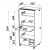 Armoire Informatique Mobile Noire 2 Tiroirs