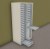 Armoirette de Classement 2 Colonnes Hauteur 135 cm 52 Tiroirs e-Clen