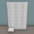 Armoirette 3 Colonnes H 135 cm 63 Tiroirs e-Clen 6 cm