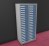 Armoirette de Classement Hauteur 135 cm 2 Colonnes 42 Tiroirs TP6 e-Clen