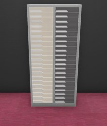 Armoirette de Classement Hauteur 135 cm 2 Colonnes 42 Tiroirs TP6 e-Clen