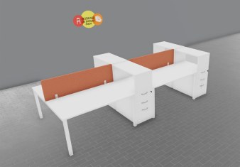 Bench 4 Postes ASTROLITE avec 4 Caissons Top Box