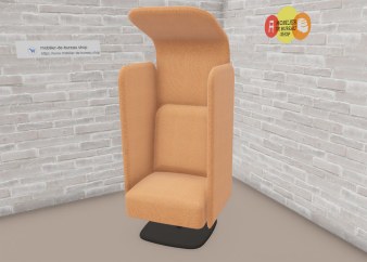 Fauteuil Acoustique AUGUST Pivotant avec Chapeau 