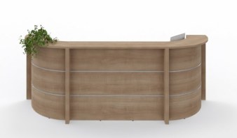 Banque d'Accueil avec 2 Angles Arrondis VAL 5