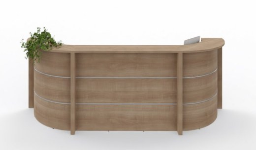 Banque d'Accueil avec 2 Angles Arrondis VAL 5