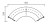 Banque d'Accueil RECEPTION GLASS Courbe 120°