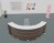 Banque d'Accueil RECEPTION GLASS Courbe 120°