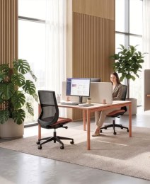 Bench 2 postes NUANZA avec écran acoustique