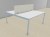 Bench 2 postes NUANZA avec écran acoustique