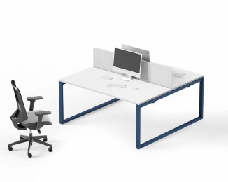 Bench 2 Postes V-NEXT avec Panneau-écran mélaminé