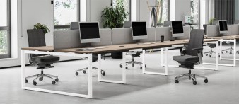 Bench 6 Postes V-NEXT avec panneaux écrans acoustiques