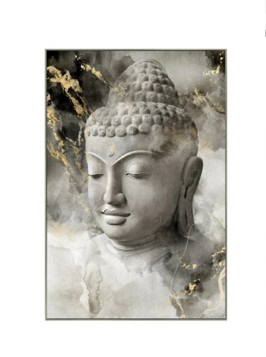 Tableau Impression sur Toile avec Cadre BOUDDHA