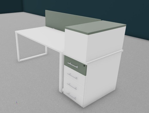 Bureau avec Caisson et Réhausse URBAN