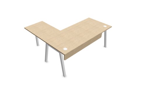 Bureau avec Retour et Voile-de-fond PARTAGE