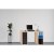 Bureau 120 x 65 cm sur caissons à rideaux unis