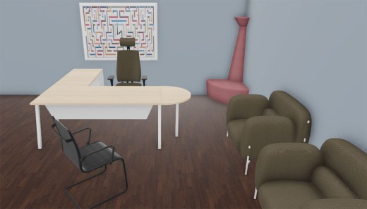 Bureau CINETIC avec Retour 120 + Caisson + Extension