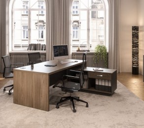 Bureau Manager AUREO avec Desserte
