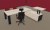 Bureau de Direction ONO Mélaminé avec Desserte Réglable