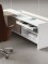 Bureau de Direction OXFORD Plateau Coulissant Blanc ou Chêne Foncé