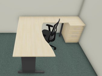 Bureau Double Vague GILDA avec Retour et Caisson