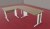 Bureau DUAL avec Retour Pieds en L
