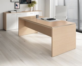 Bureau Manager Pieds Panneaux ASSET avec Profil Métal