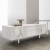 Bureau Verre avec Meuble de Service en Retour YOGA