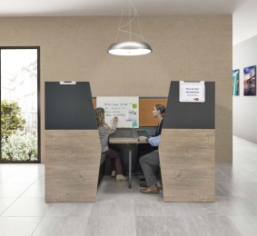 Box Acoustique 6 Places IN TEAM Gris avec Table