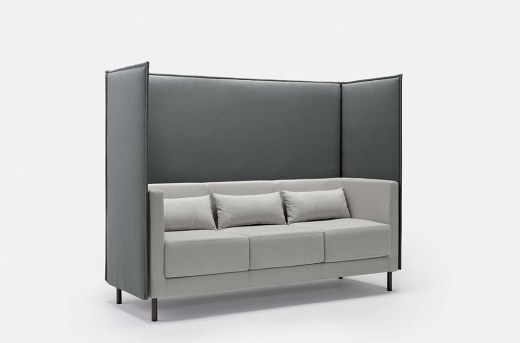 Canapé Acoustique 3 Places CRUISE SCREEN pieds ronds avec Coussins Bicolore