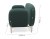 Fauteuil Fluffy tissu Cura non feu