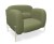 Fauteuil Fluffy tissu Cura non feu