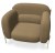 Fauteuil Fluffy tissu Cura non feu