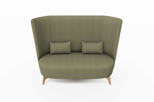 Canapé Haut Dossier BOLERO Pieds Bois