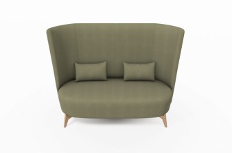 Canapé Haut Dossier BOLERO Pieds Bois