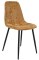 Lot de 6 Chaises de Réunion CHIARA Tapissé Piètement Métal