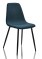 Lot de 6 Chaises de Réunion CHIARA Tapissé Piètement Métal